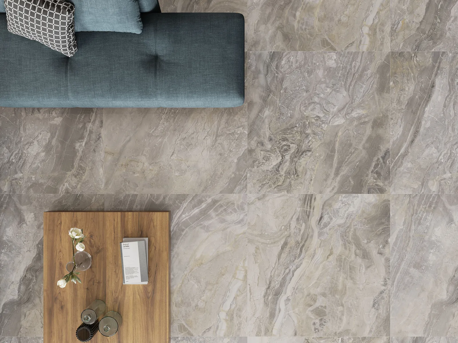 Luxury Beige glans 60x60, foto 3 van 3
