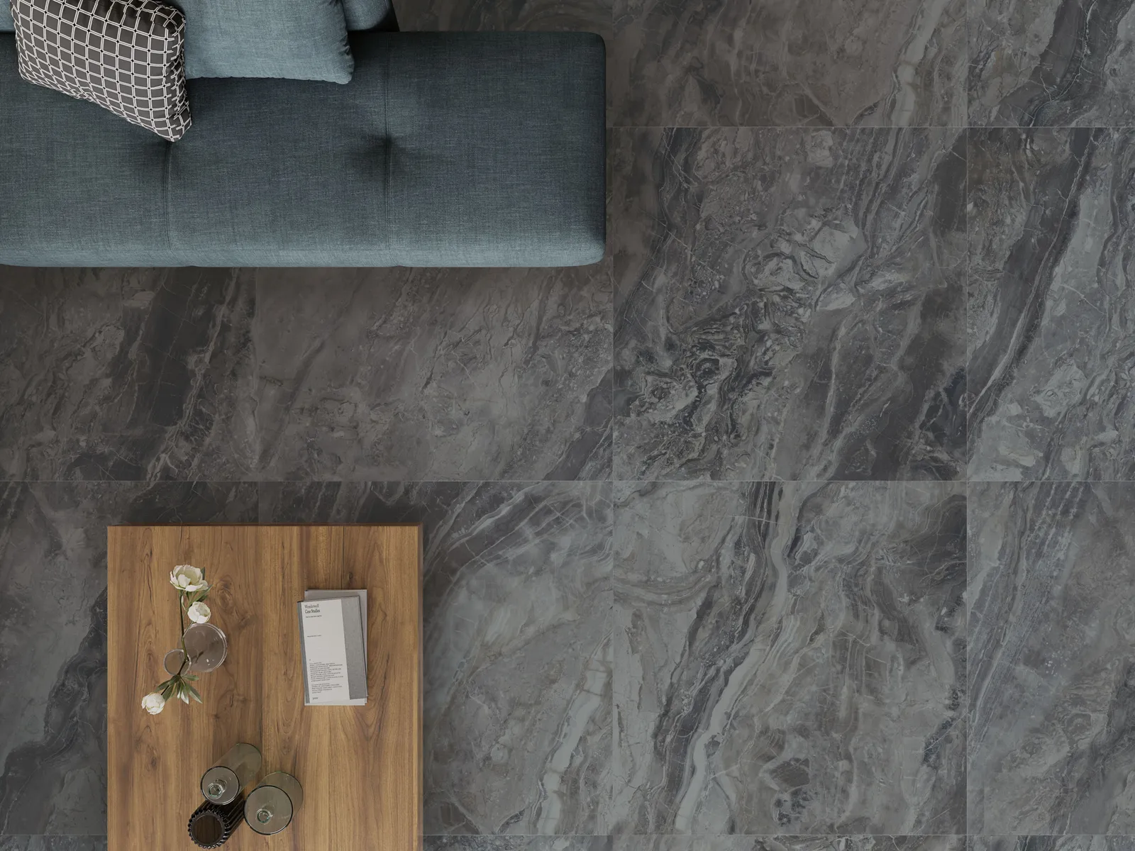 Luxury Dark glans 60x60, foto 3 van 3