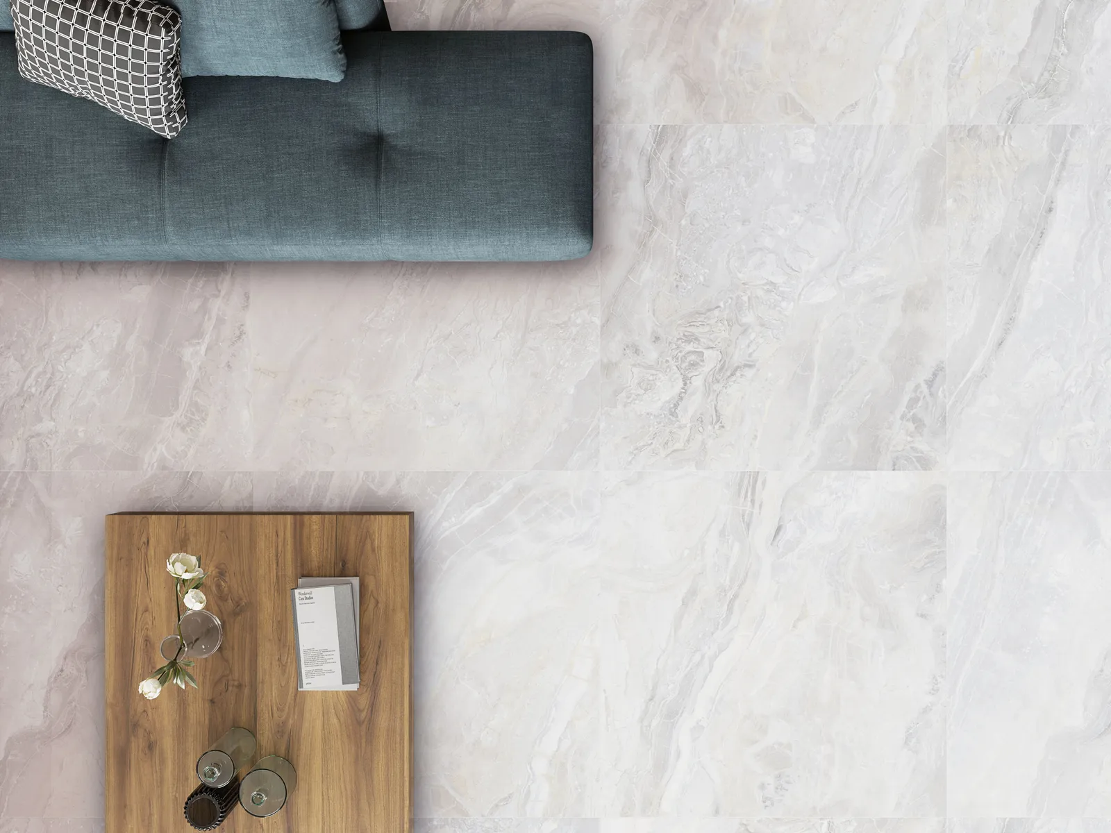 Luxury White gepolijst 60x120 rett, foto 3 van 3