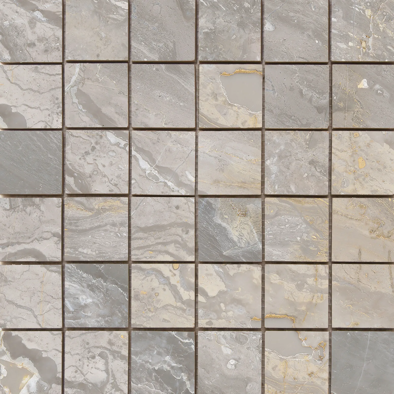 Luxury mozaiek Beige gepolijst 5x5 op net van 30x30