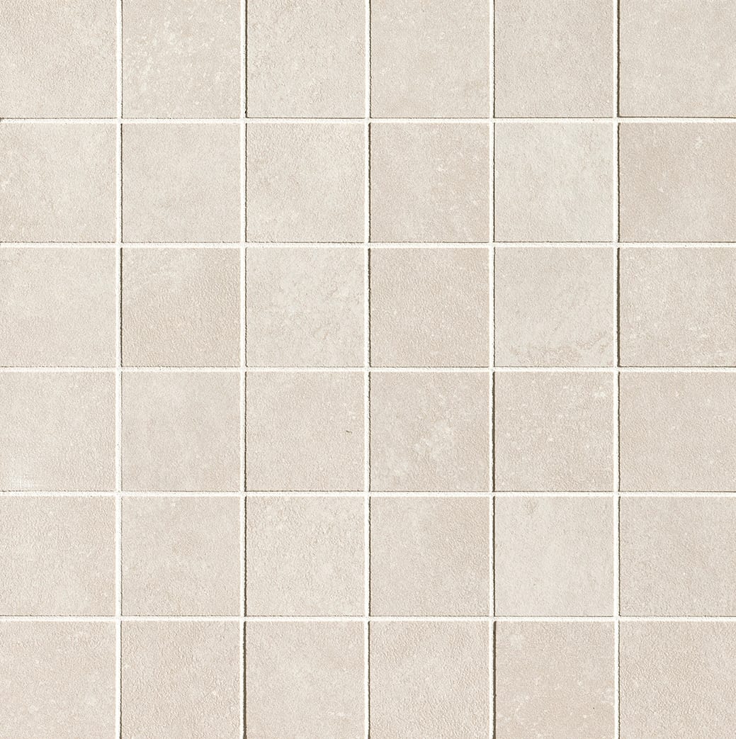 Nobu White macro mosaico 5x5 op net van 30x30