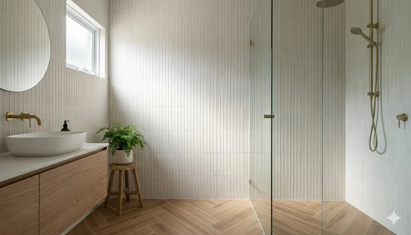 Nobu White tratti mosaico 1x24 rond op net van 24x30,5, foto 2 van 2