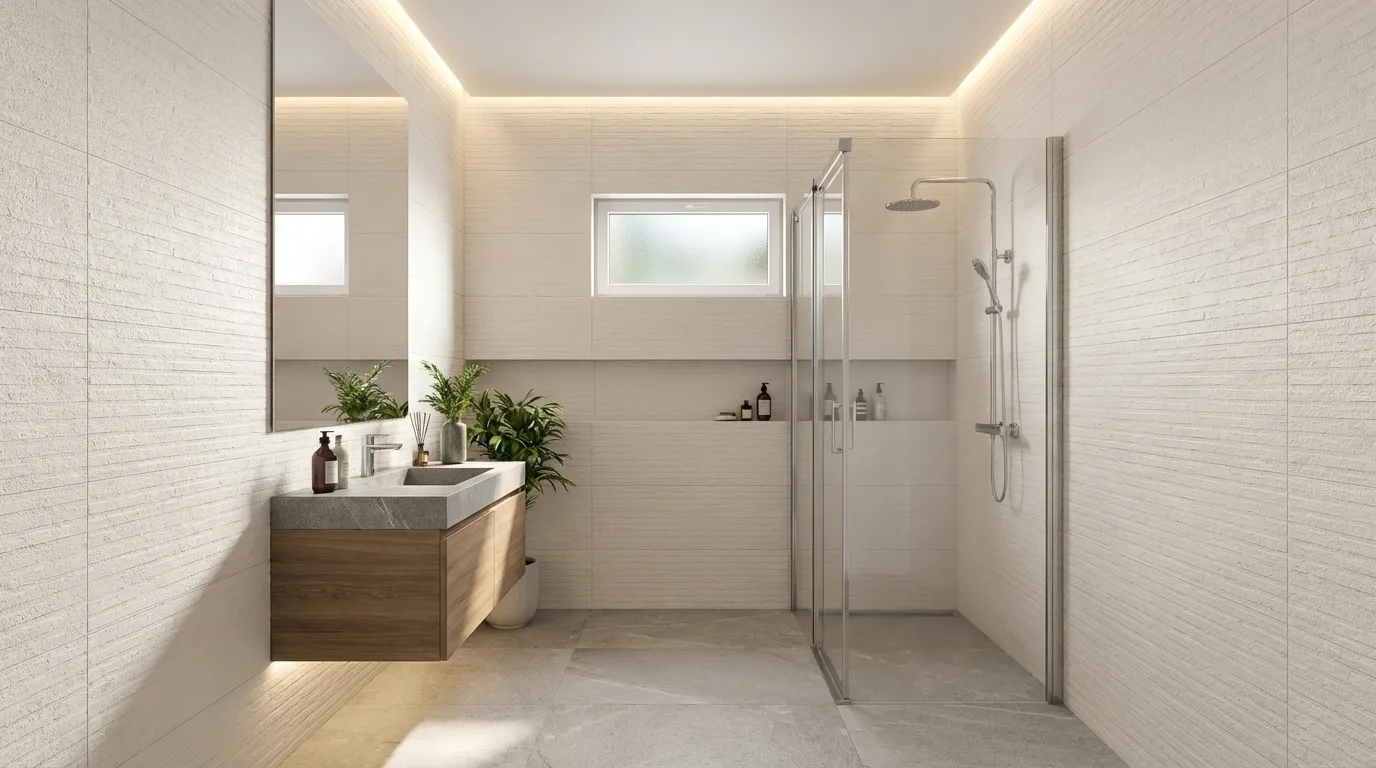 Nobu White wandtegel row 50x120 rett, foto 2 van 2