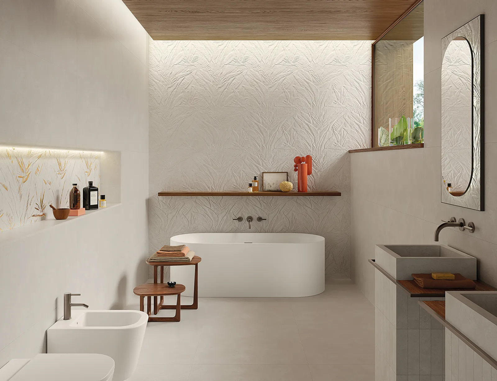 Nobu Gold inserto wandtegel litia 50x120 rett, foto 3 van 3