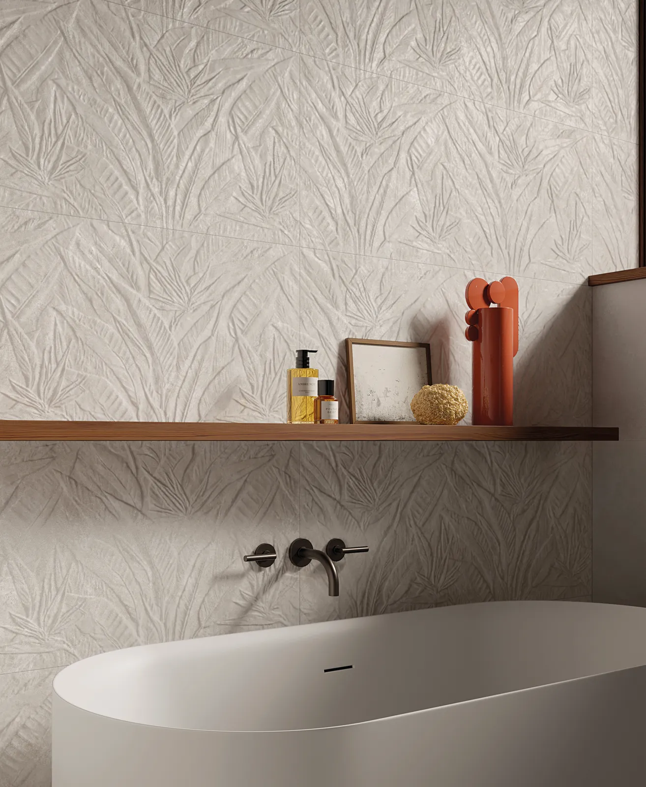 Nobu White wandtegel litia 50x120 rett, foto 3 van 3