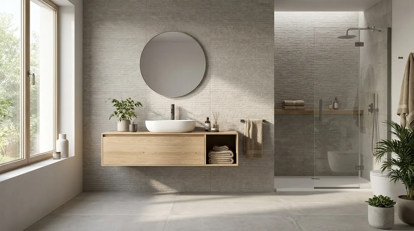 Nobu Grey wandtegel row 25x75 rett, foto 2 van 2