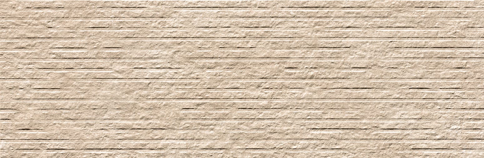 Nobu Beige wandtegel row 25x75 rett