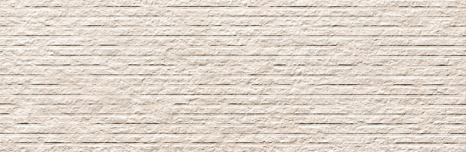 Nobu White wandtegel row 25x75 rett