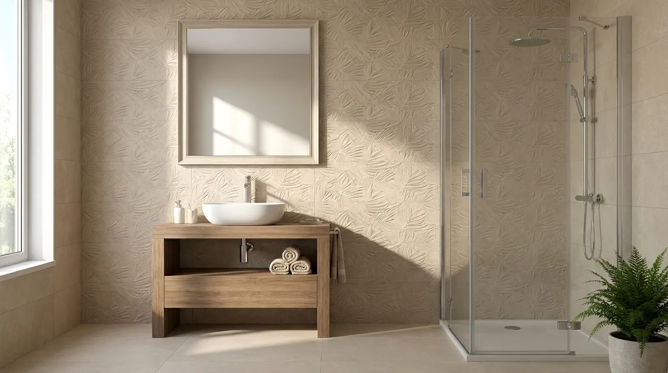 Nobu Beige wandtegel fossil 25x75 rett, foto 2 van 2
