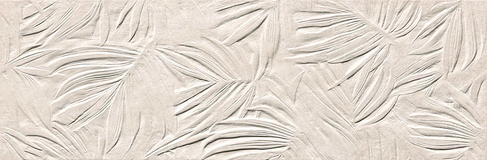 Nobu White wandtegel fossil 25x75 rett