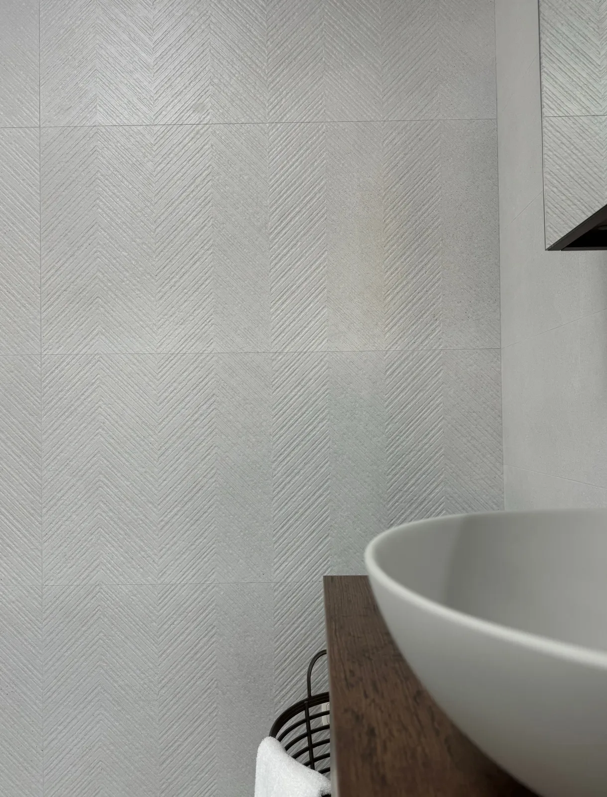 Borneo White Arrow decor wandtegel 60x120 rett, foto 3 van 4