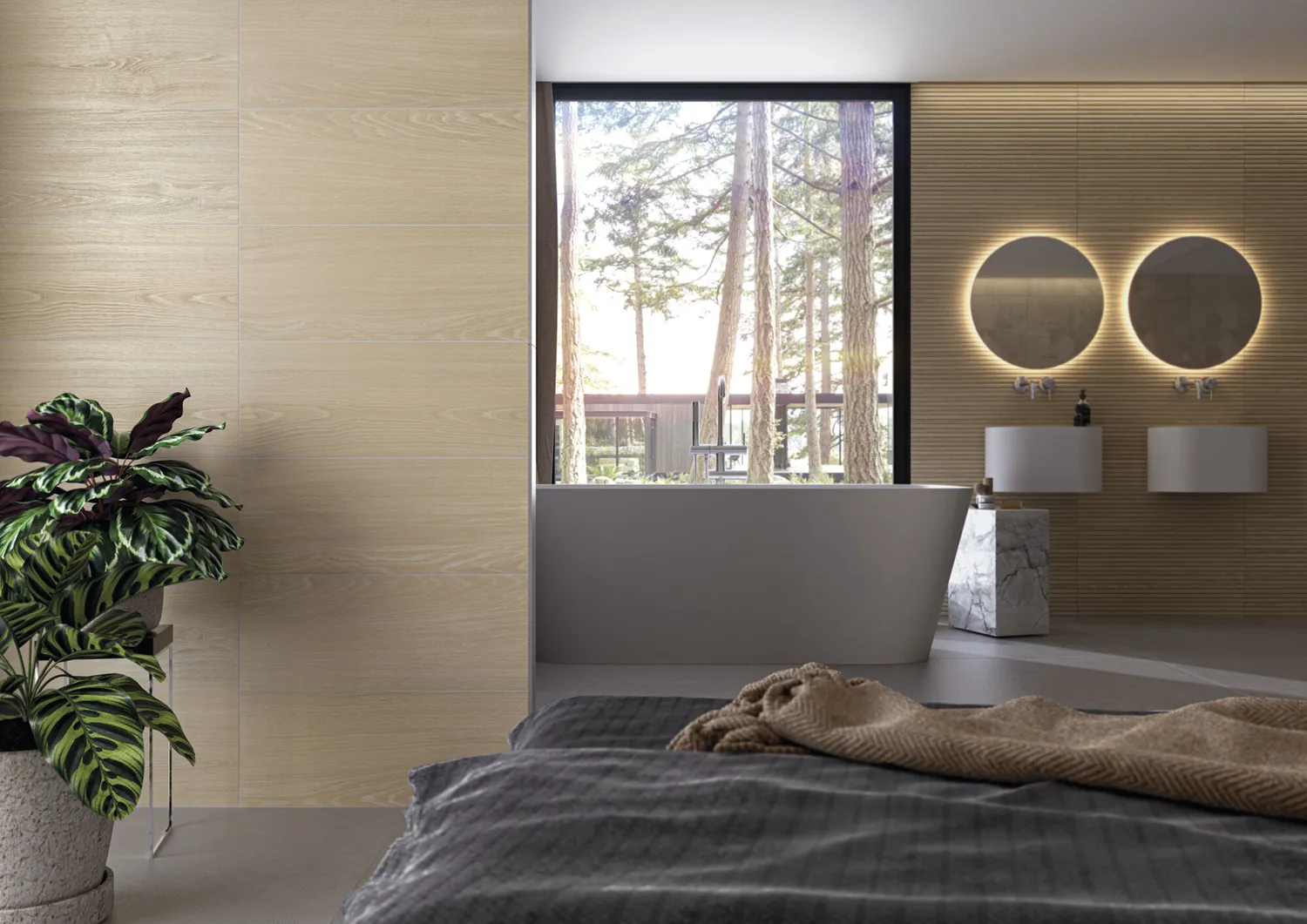 Valkiria Oak Esir wandtegel 30x75 rett, foto 4 van 5