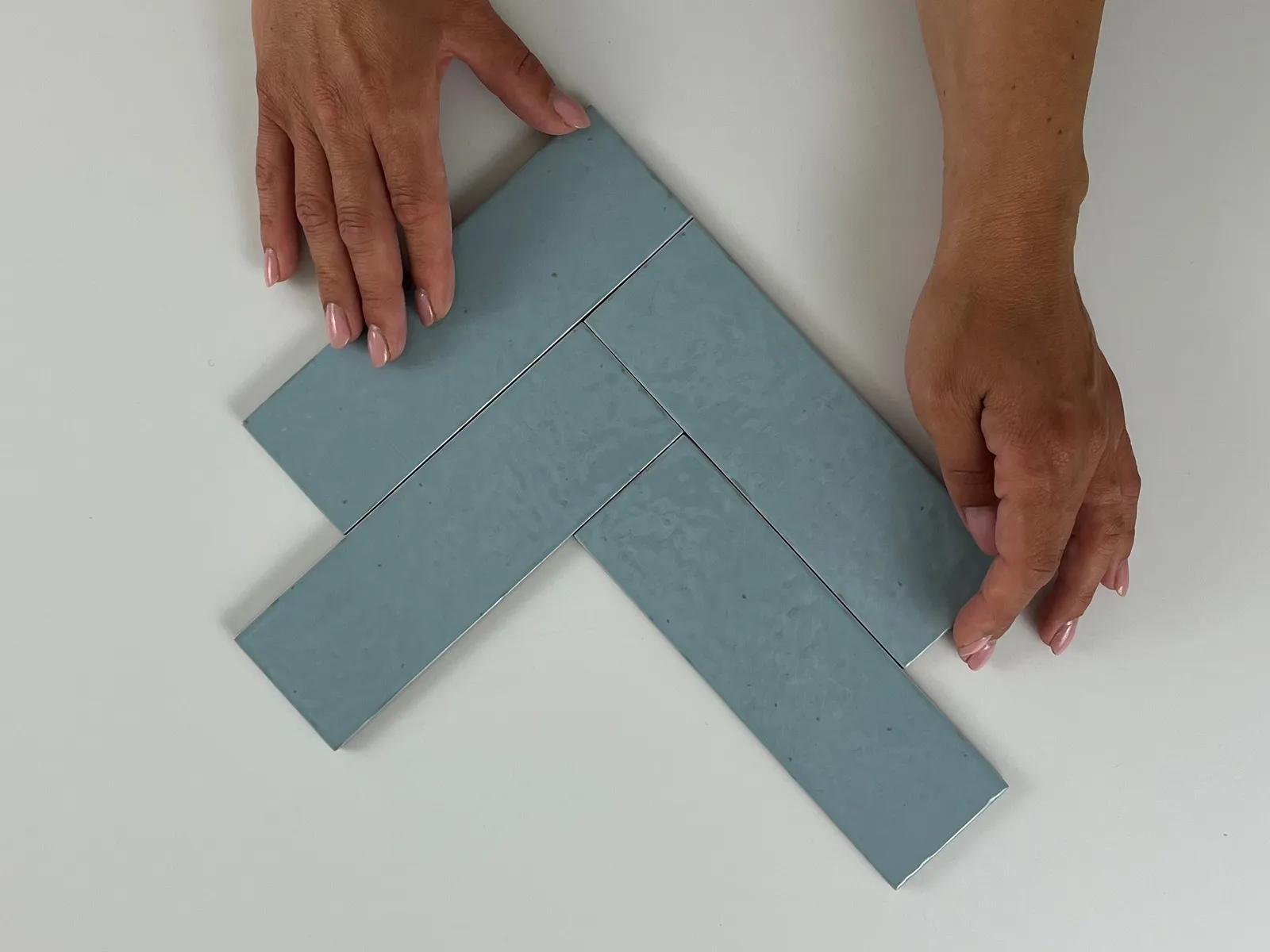 Kalma Powder Blue 6x18,6 glans, foto 4 van 5