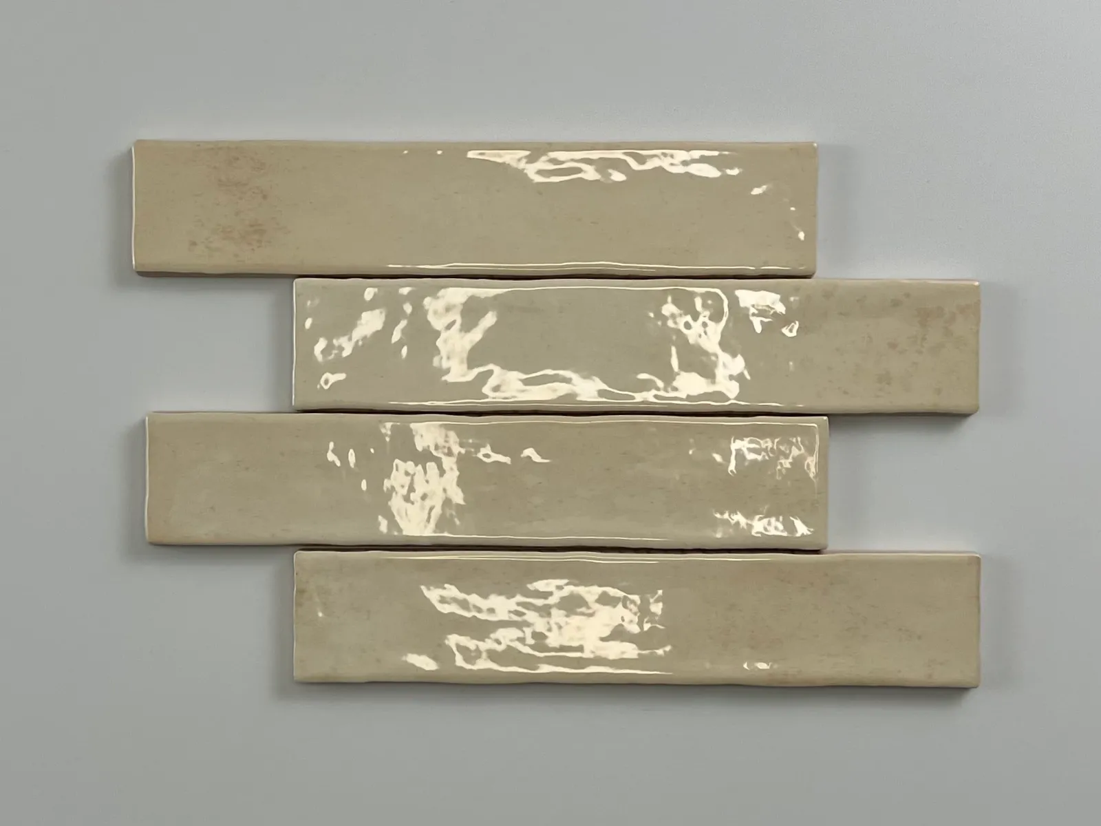 Kalon Ivory wandtegel 5x25 glans, foto 2 van 4