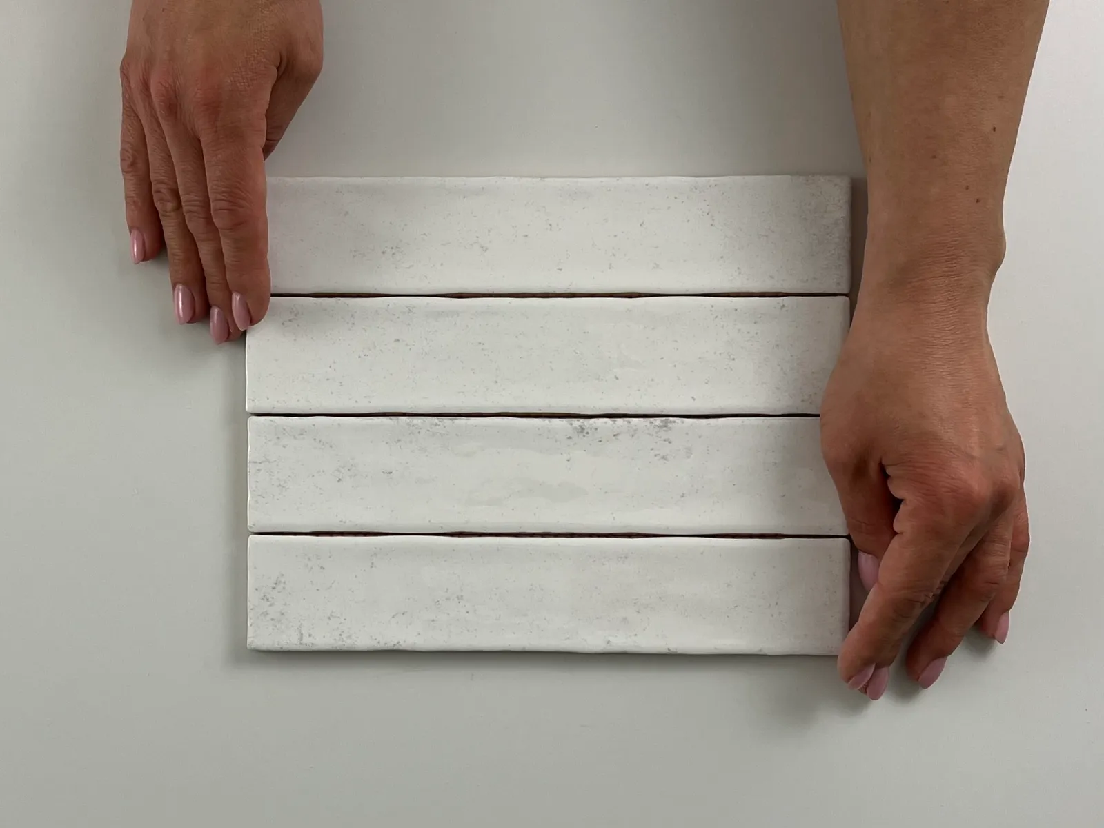 Sample Kalon White wandtegel 5x25 glans (sample tegel)