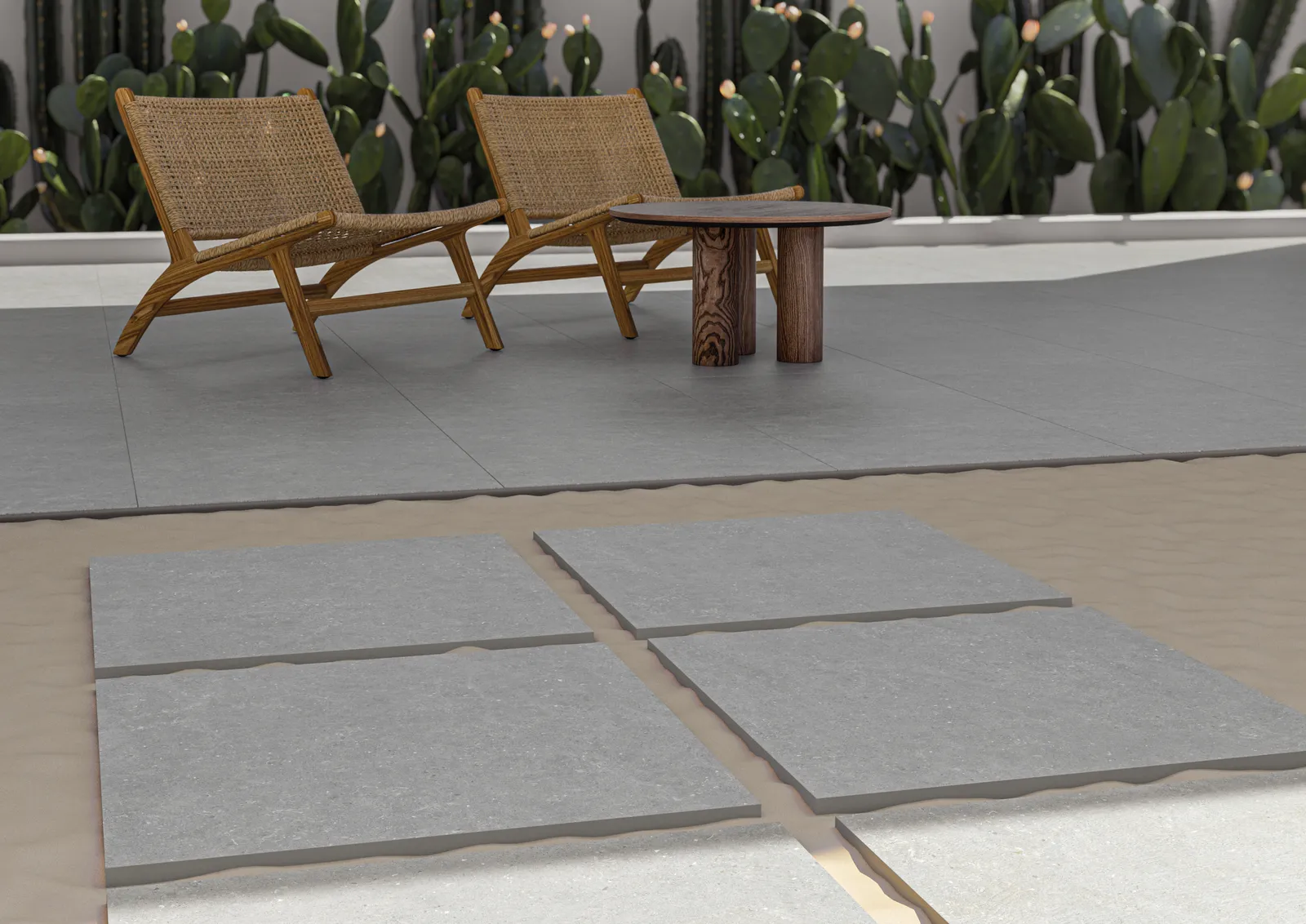 Terrastegel Acron Pearl 60x60 rett 20mm, foto 3 van 4