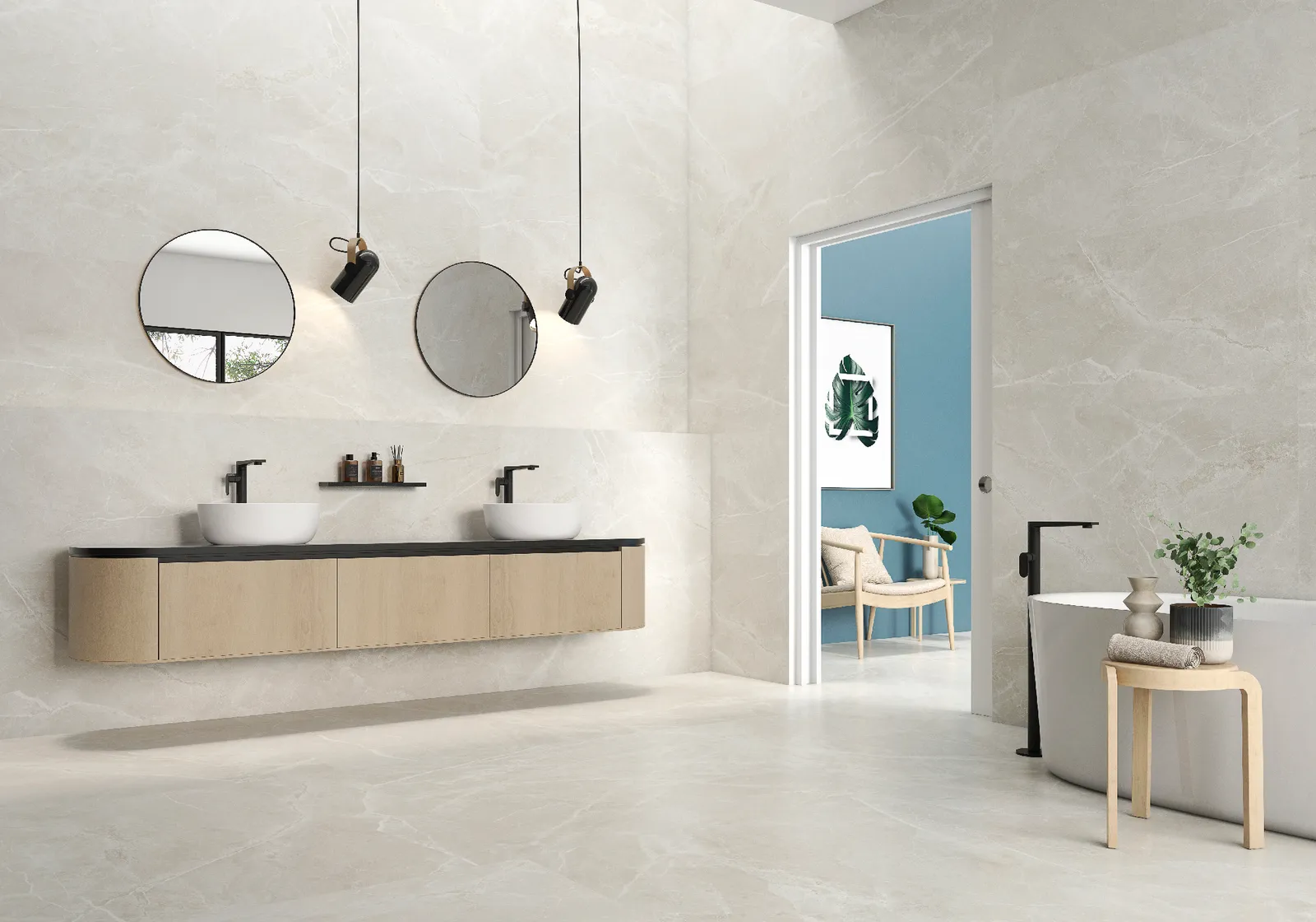 Fior di Bosco Sand silk 60x60 rett, foto 2 van 2