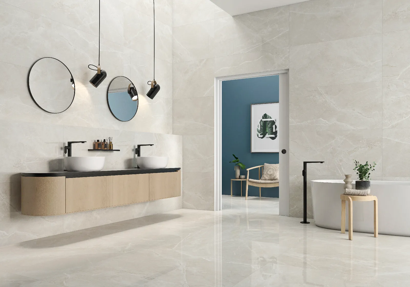 Fior di Bosco Sand gepolijst 120x120 rett, foto 2 van 2