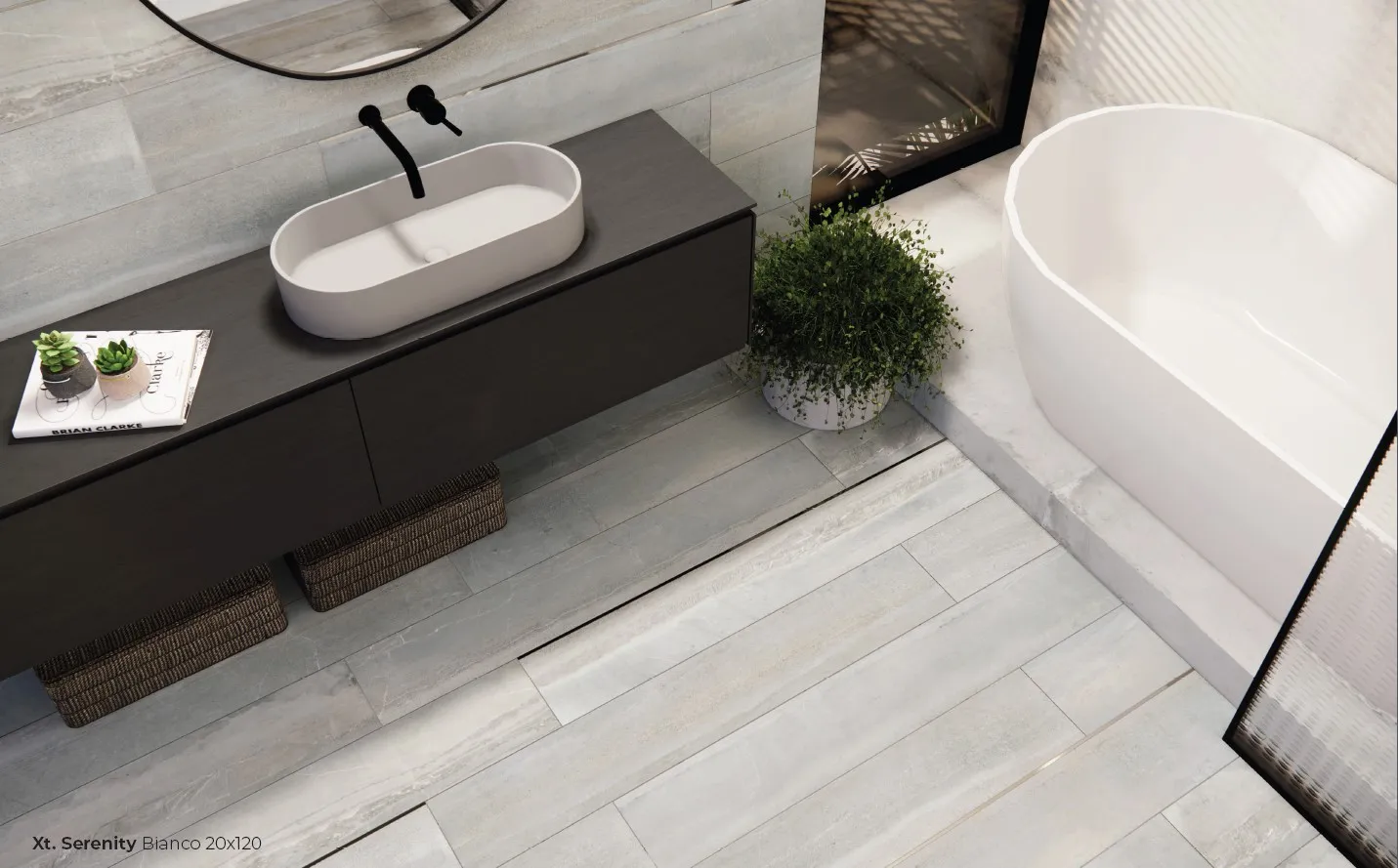 Serenity Bianco 20x120 rett, foto 2 van 3