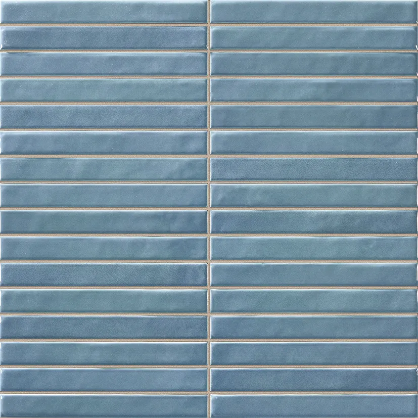 Pencil Kromo Teal mozaiektegel 35x35cm
