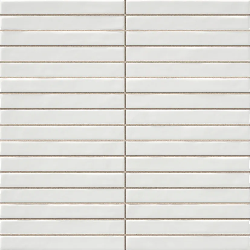 Pencil Kromo White mozaiektegel 35x35cm