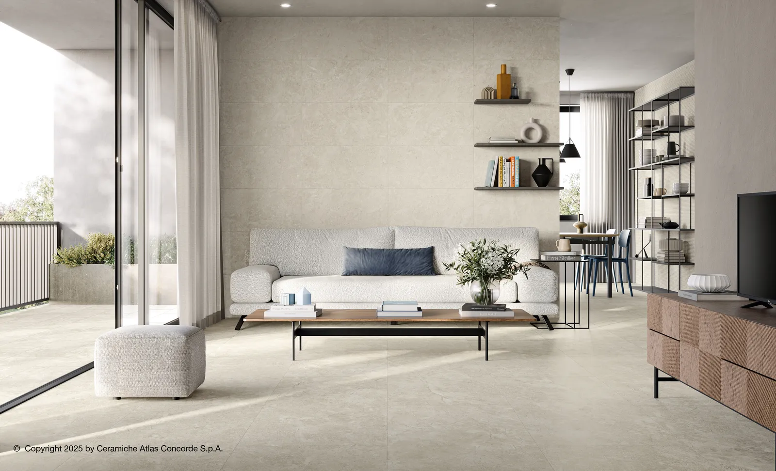 Duolith Wool 60x60 rett, foto 3 van 4