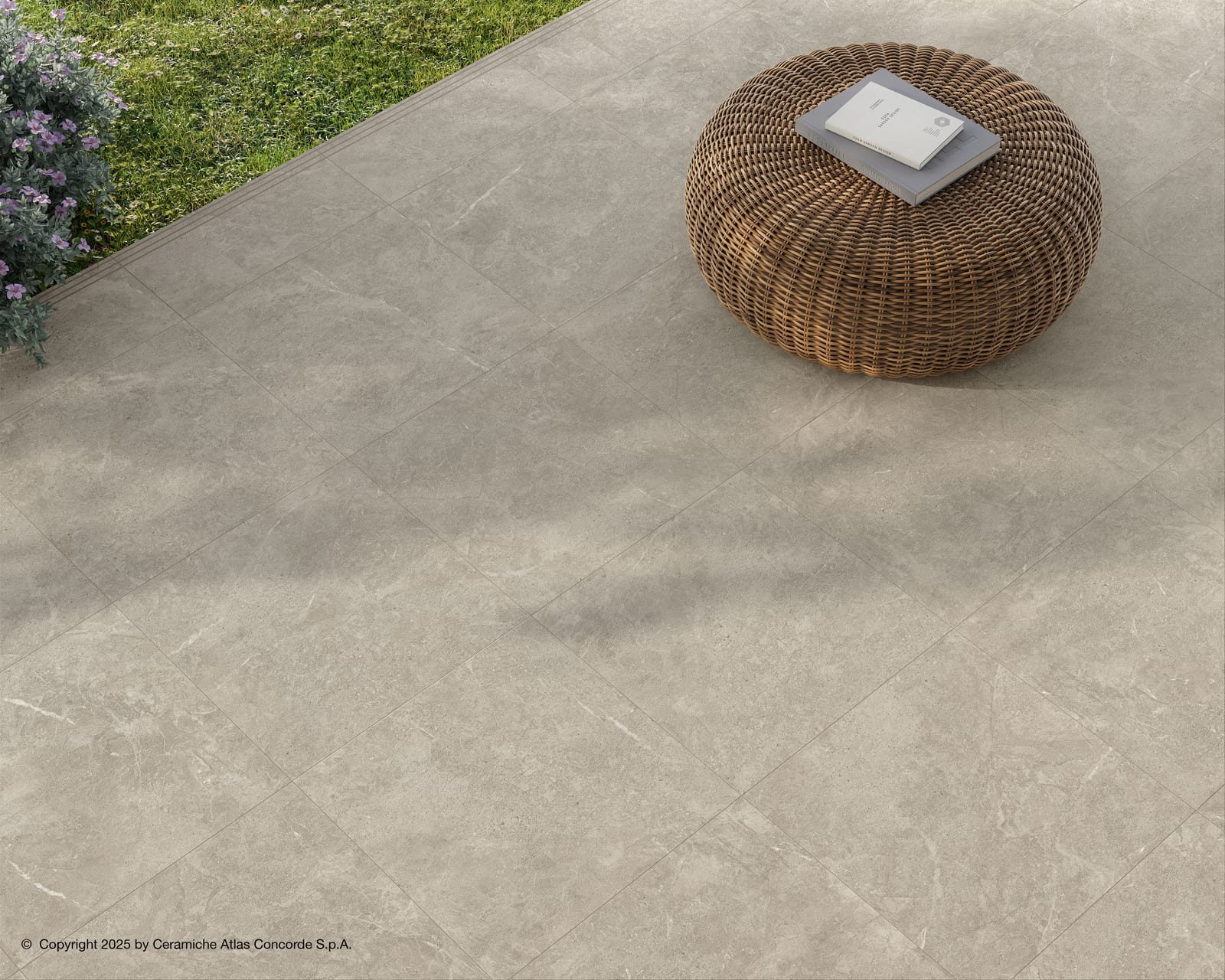 Duolith Fossil 60x60 anti-slip rett, foto 4 van 5
