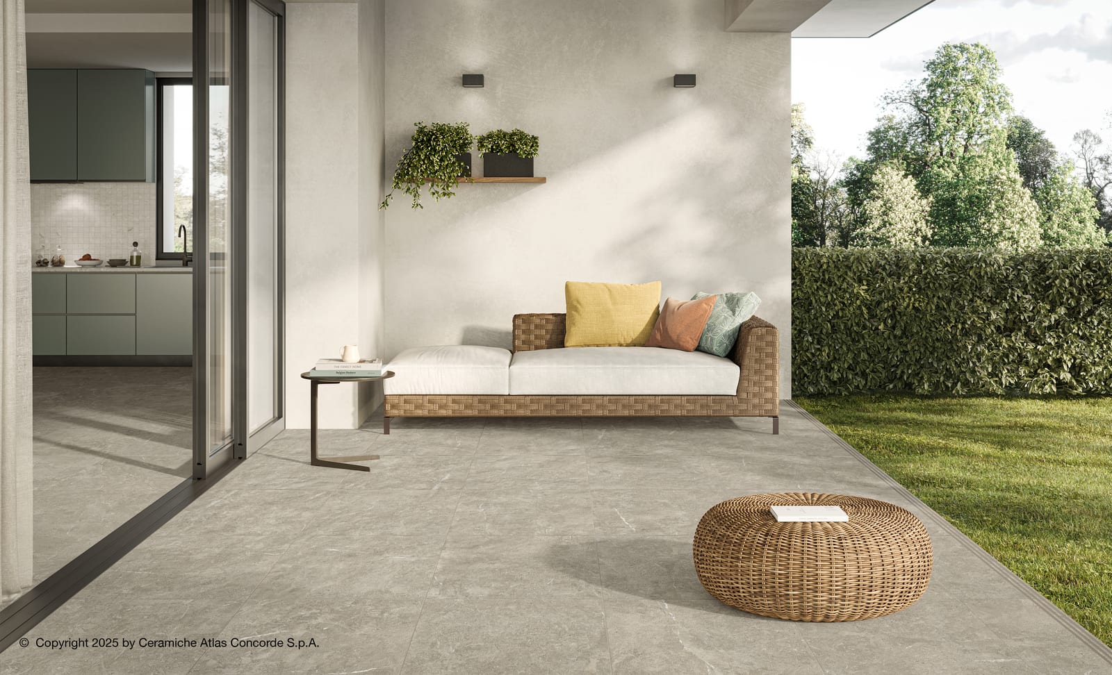 Duolith Fossil 60x60 anti-slip rett, foto 5 van 5