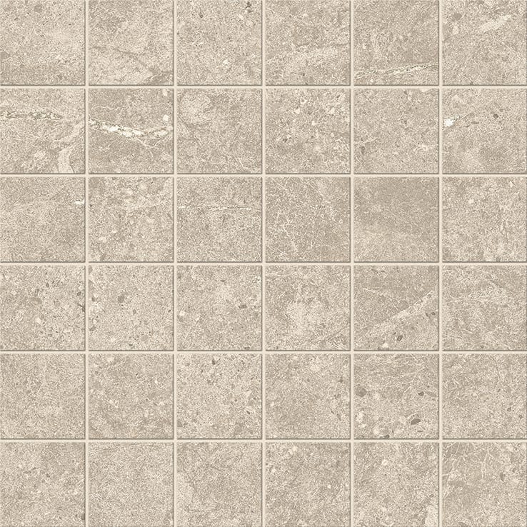 Duolith Ivory mozaiek 5x5 op net van 30x30