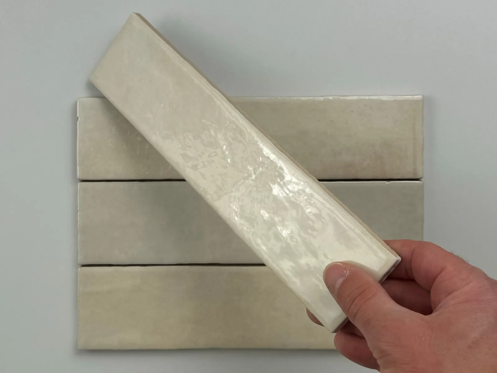 Trend tegels beige glans 6x24,6, foto 3 van 6