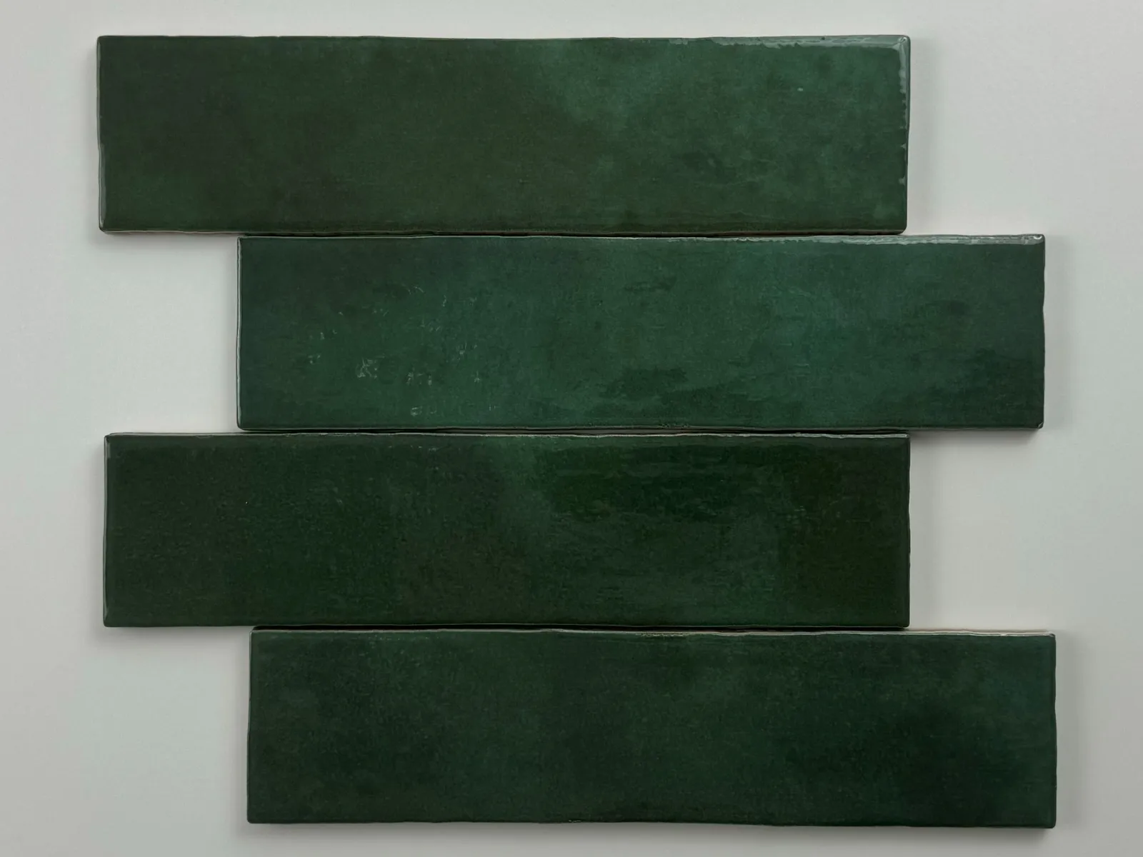 Trend tegels donker groen glans 6x24,6