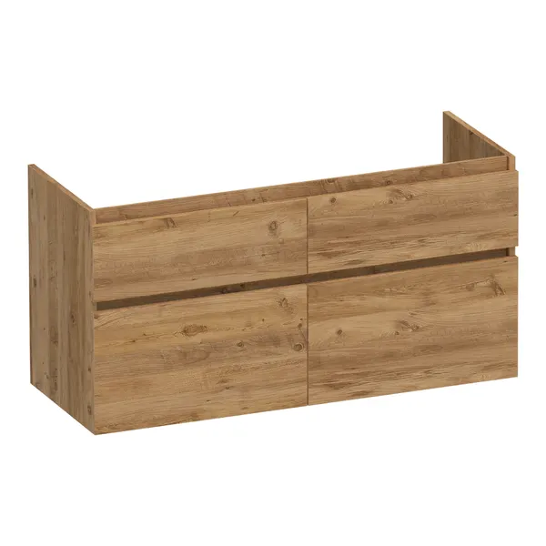 BRAUER Delight onderkast 120 met 4 softclose lades greeploos en 2 sifon uitsparingen