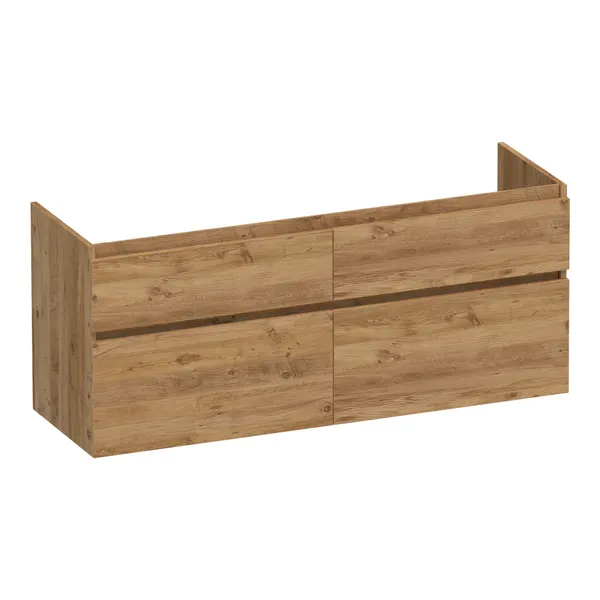 BRAUER Delight onderkast 140 met 4 softclose lades greeploos en 2 sifon uitsparingen