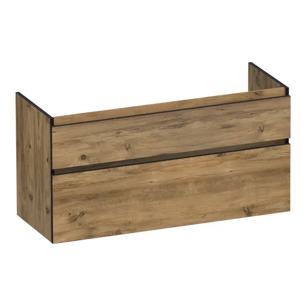 BRAUER Delight Edge onderkast 120 met 2 softclose lades greeploos en 1 sifon uitsparing