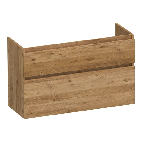 BRAUER Delight onderkast ondiep 100 met 2 softclose lades greeploos en 1 sifon uitsparing