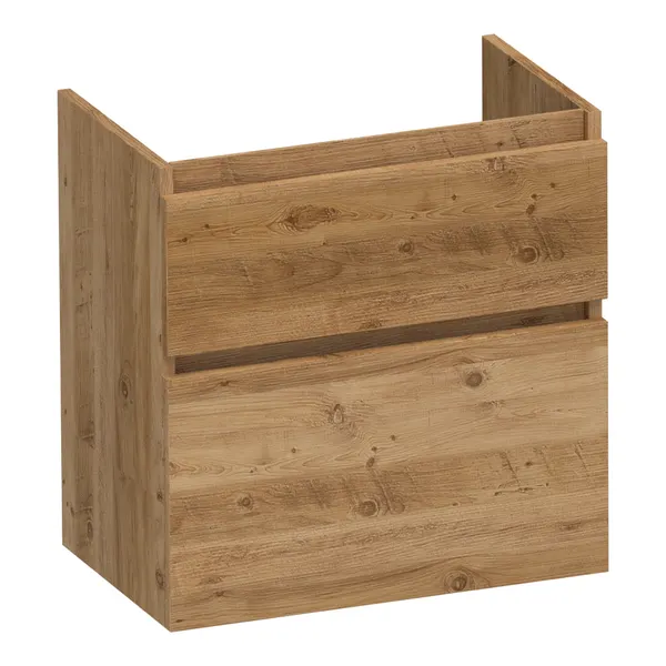 BRAUER Delight onderkast ondiep 60 met 2 softclose lades greeploos en 1 sifon uitsparing