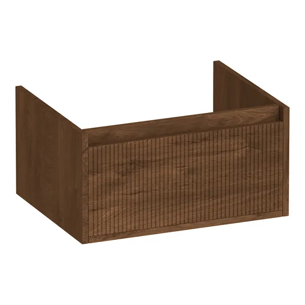 BRAUER Hope Wavy onderkast 60 met 1 softclose lade greeploos en 1 sifon uitsparing