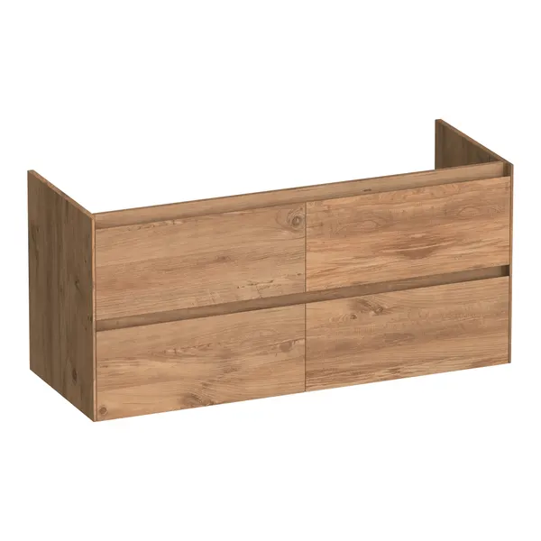 BRAUER Inspire onderkast 120 met 4 softclose lades greeploos en 2 sifon uitsparingen