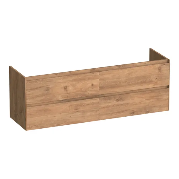 BRAUER Inspire onderkast 160 met 4 softclose lades greeploos en 2 sifon uitsparingen