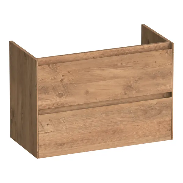 BRAUER Inspire onderkast ondiep 80 met 2 softclose lades greeploos en 1 sifon uitsparing