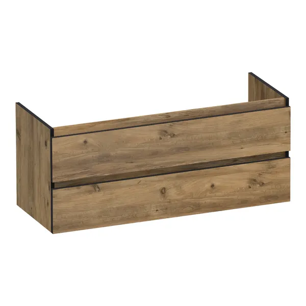 BRAUER Joy Edge onderkast 120 met 2 softclose lades greeploos en 2 sifon uitsparingen