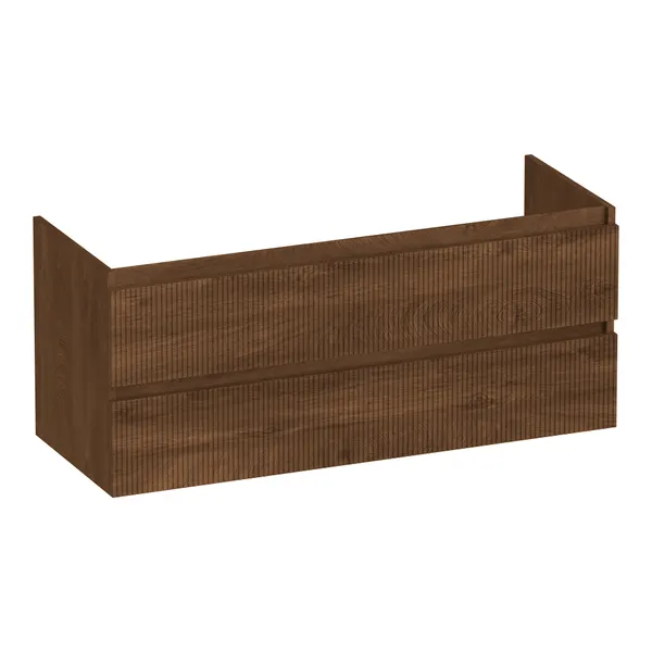 BRAUER Joy Wavy onderkast 120 met 2 softclose lades greeploos en 1 sifon uitsparing