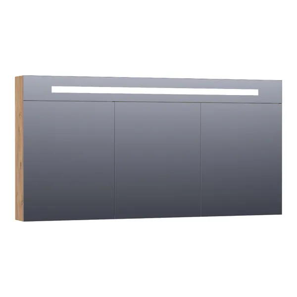 BRAUER Promise Deluxe spiegelkast 140 met directe verlichting 3 dubbelzijdige spiegeldeuren
