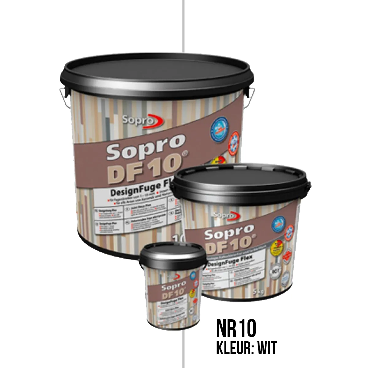 Voegmortel Sopro DF 10 Flexibel wit nr. 10 5kg