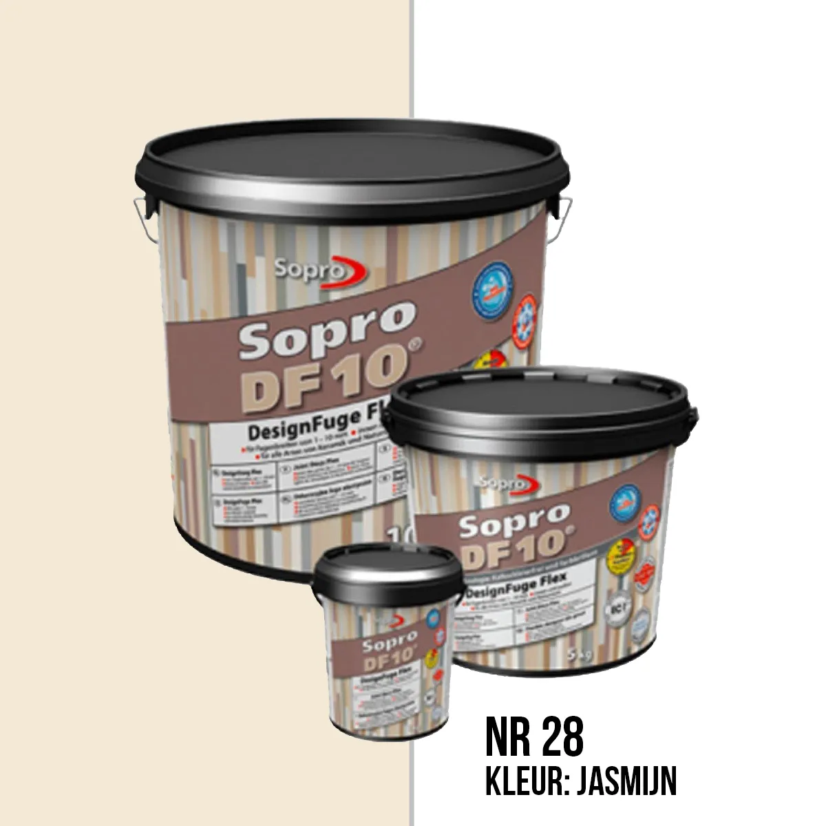Voegmortel Sopro DF 10 Flexibel jasmijn nr. 28 5kg