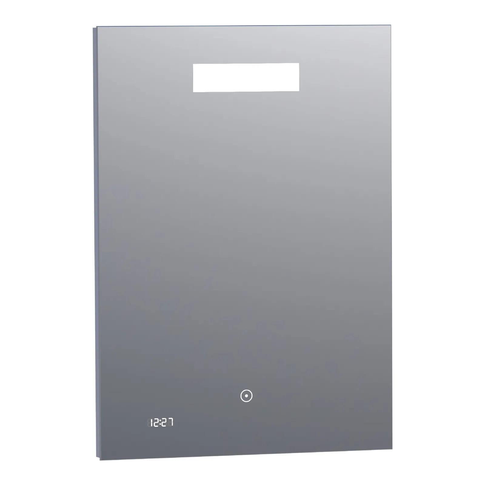 BRAUER Quartz spiegel 50 met klok en directe LED-verlichting met dimfunctie en touch-bediening