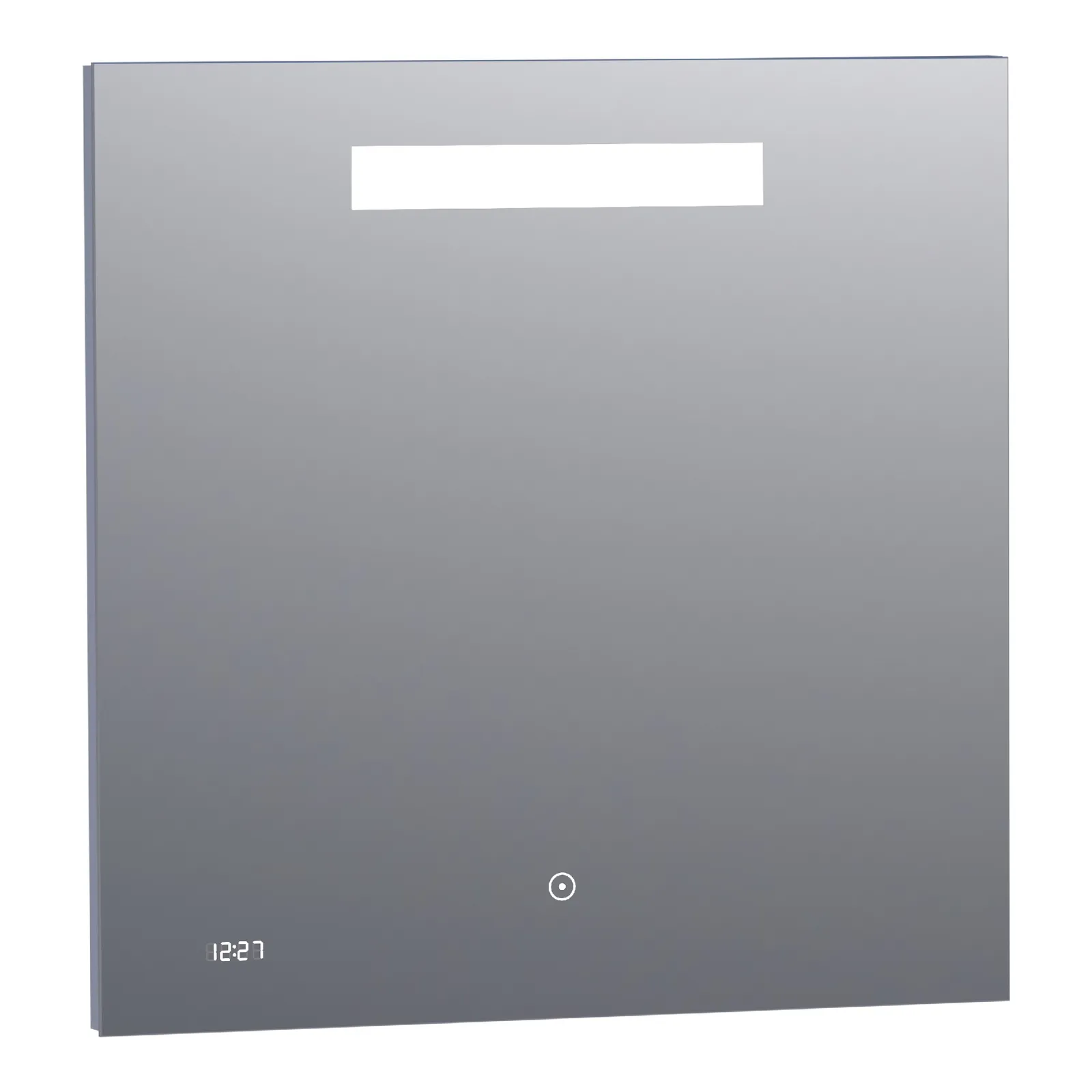 BRAUER Quartz spiegel 70 met klok en directe LED-verlichting met dimfunctie en touch-bediening