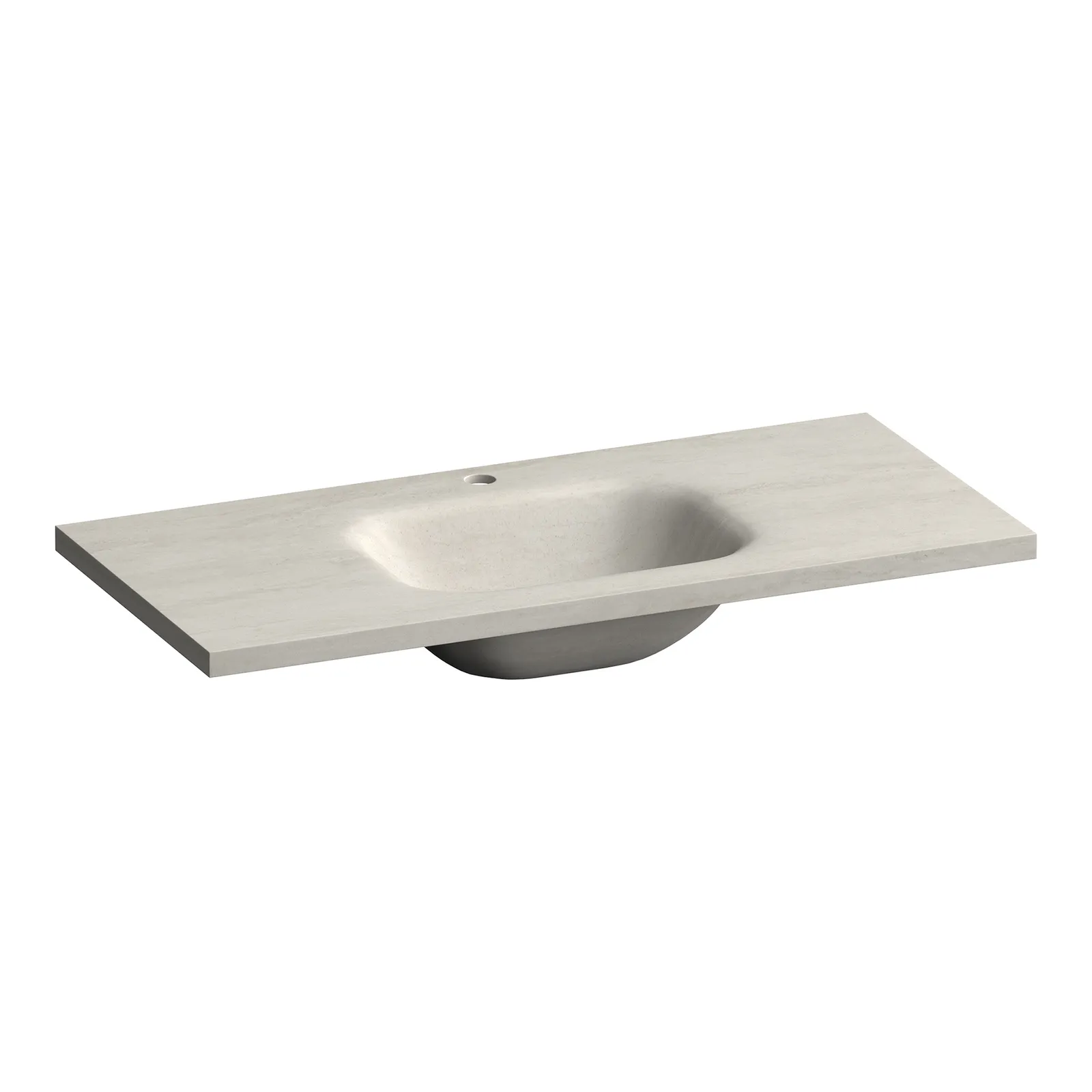 BRAUER Dune Medium wastafel 100 met 1 wasbak en 1 kraangat sintered stone, foto 3 van 4