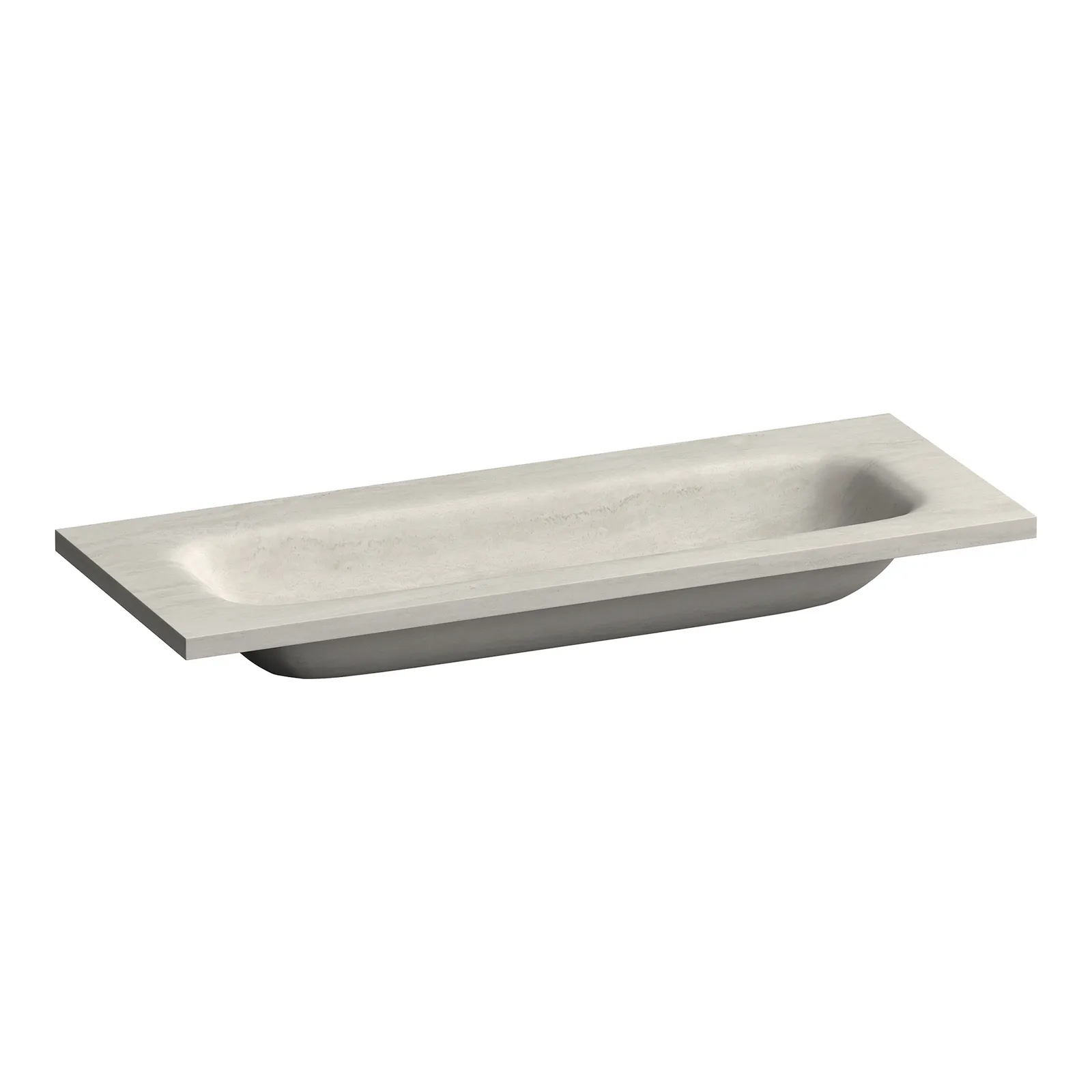BRAUER Dune Medium wastafel 120-1 met 1 wasbak en 0 kraangaten sintered stone, foto 3 van 4
