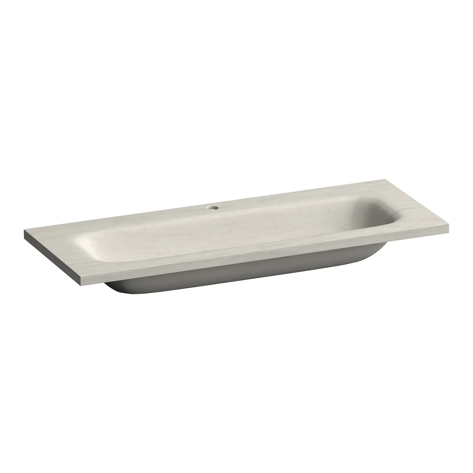 BRAUER Dune Medium wastafel 120-1 met 1 wasbak en 1 kraangat sintered stone, foto 3 van 4